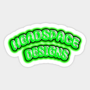 Headspace Designs (Green) Sticker